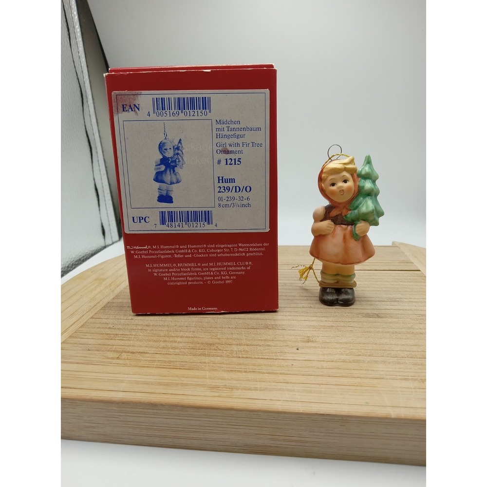 Goebel Hummel -Girl‎ with Fir Tree ornament #1215-Germany